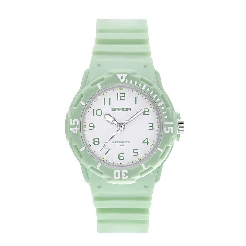Orologio Donna Ragazze Sportivo Moda Casual al Quarzo con Cinturino Silicone
