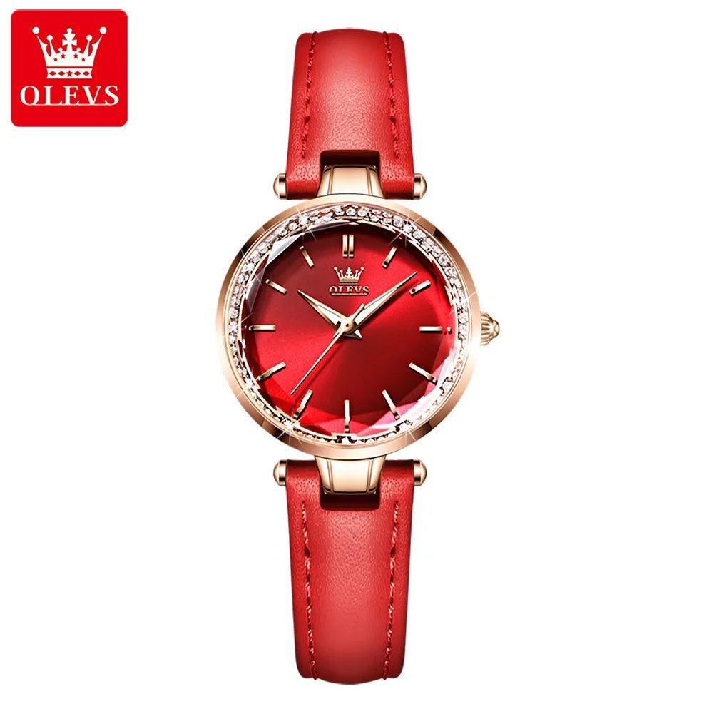 Orologio Donna – Quarzo Cinturino Similpelle Quadrante 30mm Elegante