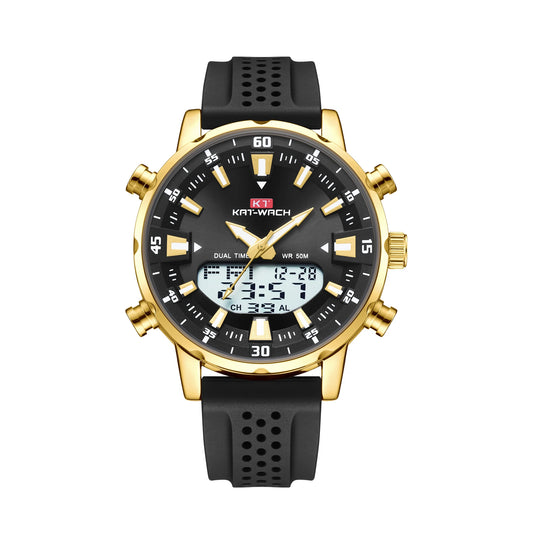 Orologio Uomo Quarzo Doppio Display Digitale