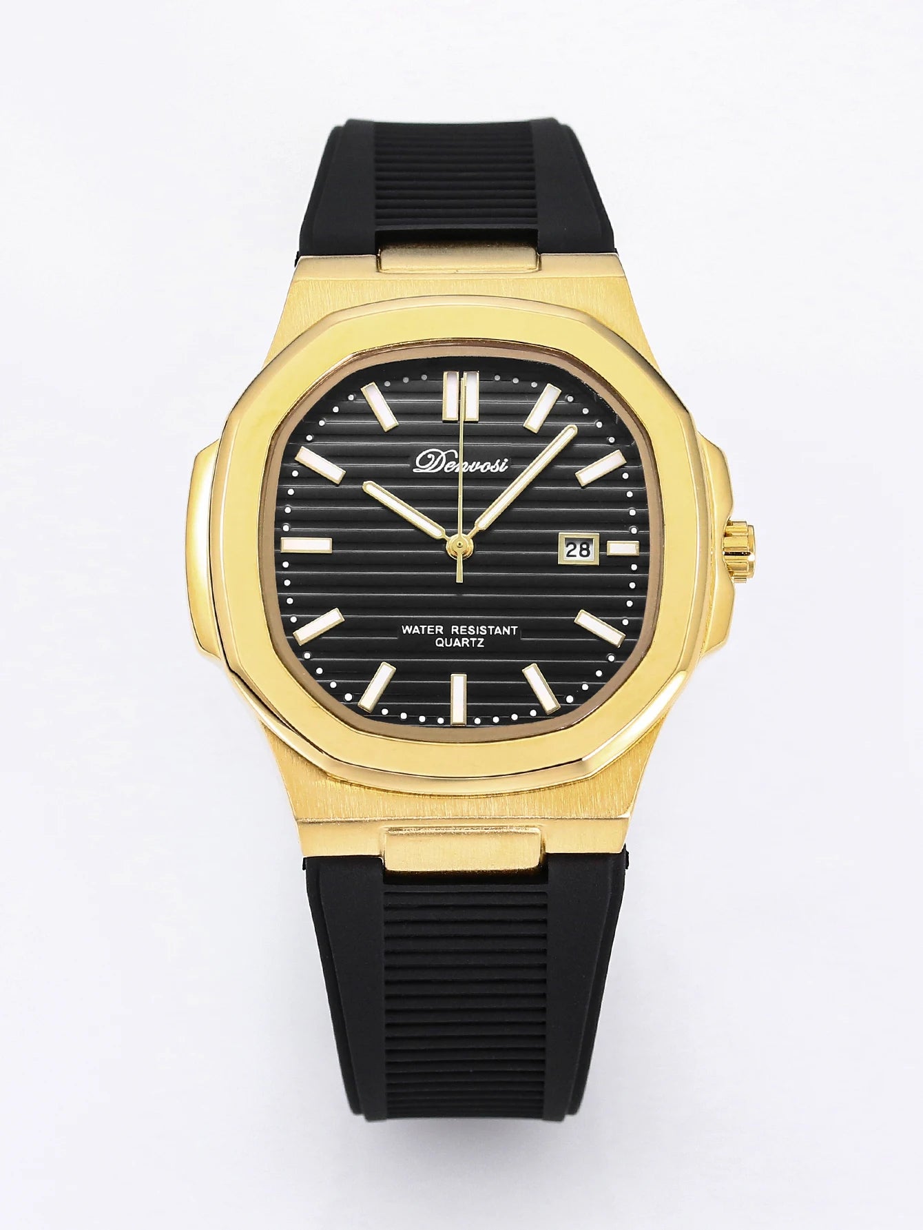 Orologio Uomo Sportivo Quarzo Silicone 39mm Data Lancette Luminose