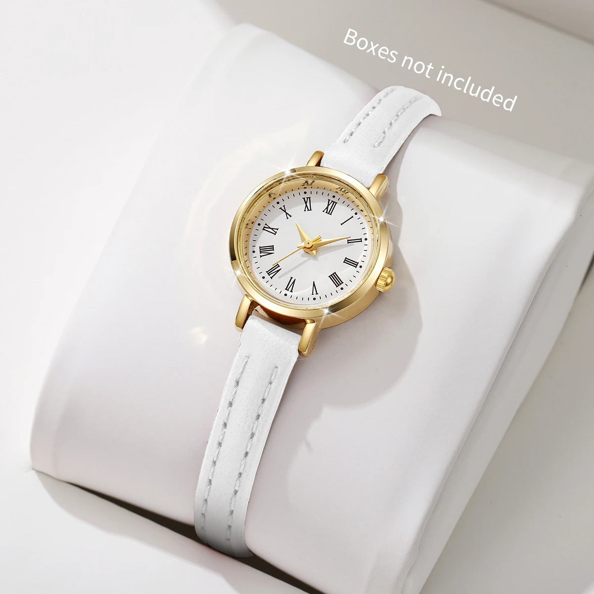 Orologio Donna Elegante al Quarzo Cinturino Similpelle Moda Casual