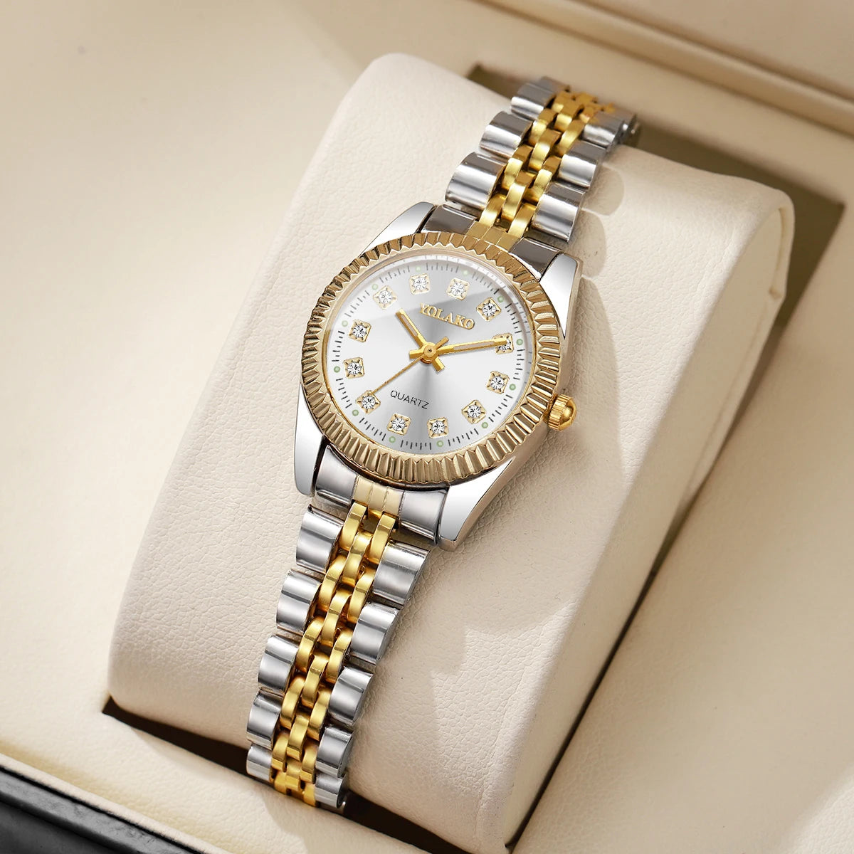 Orologio Uomo Donna Elegante Quarzo Cinturino Metallo
