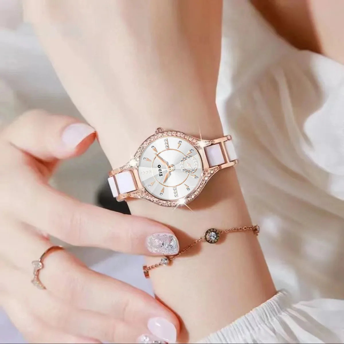 Orologio Donna Acciaio Inossidabile – Moda Casual Ultra Leggero Quarzo Elegante