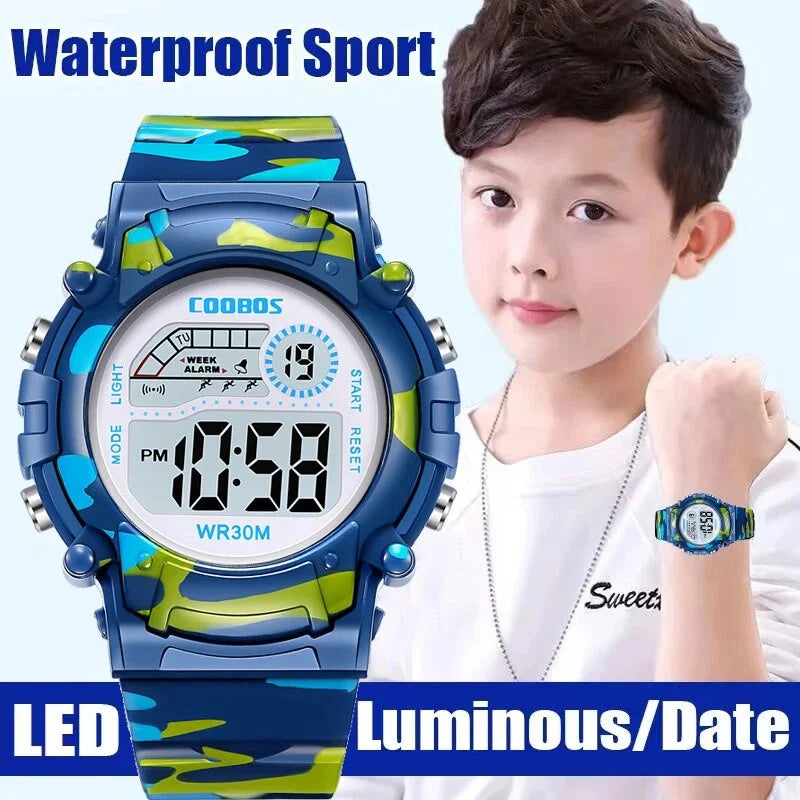 Orologio Digitale Sportivo Bambini LED Multifunzione