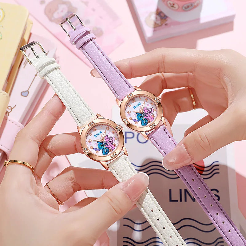 Orologio Bambini al Quarzo Cinturino Similpelle Cassa Lega Chiusura Fibbia