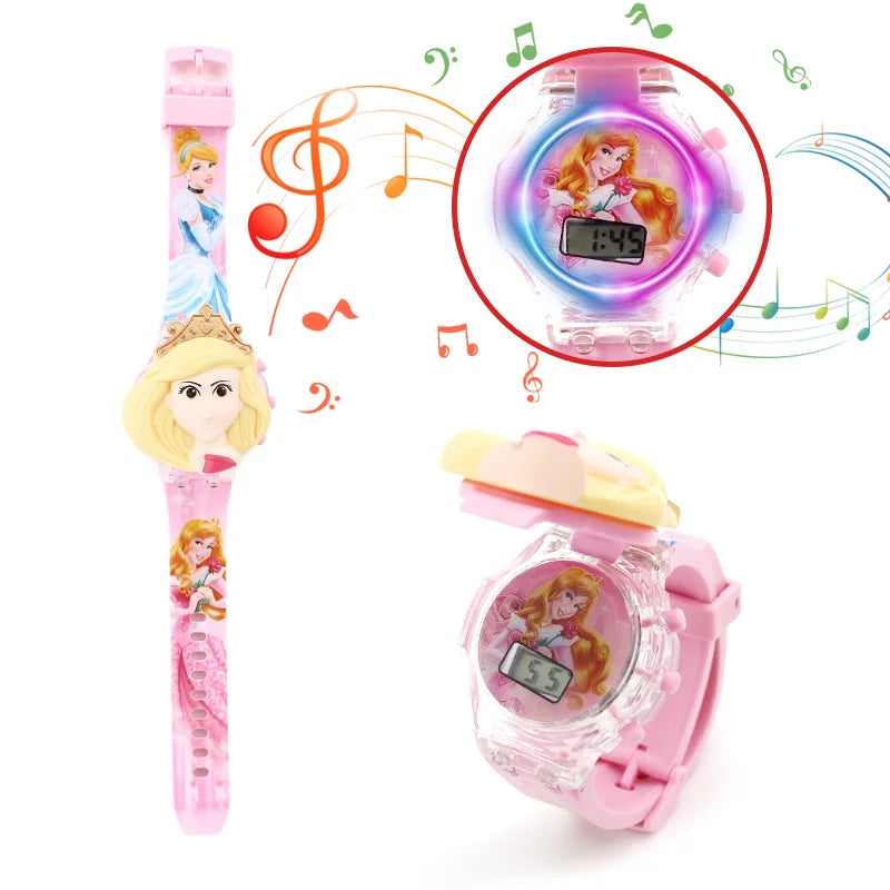 Orologio Bambini con Luci Colorate Supereroi Musicale Luminoso