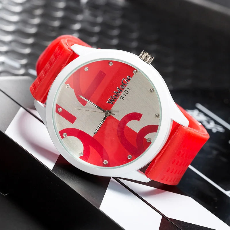 Orologio Donna al Quarzo con Cinturino PU Quadrante 55 mm