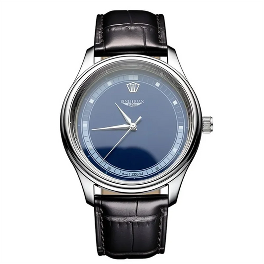 Orologio Uomo 42 mm Elegante Quarzo Similpelle