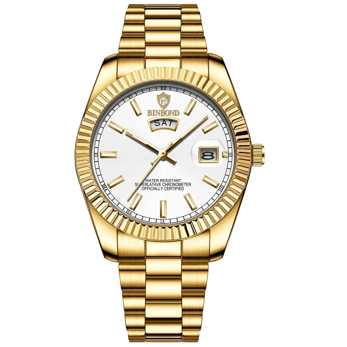 Orologio Uomo al Quarzo, In Acciaio Inox, Quadrante 42mm, Con Data