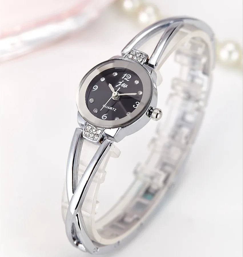 Orologio Donna Quarzo Elegante Moda Acciaio Piccolo Quadrante 20mm