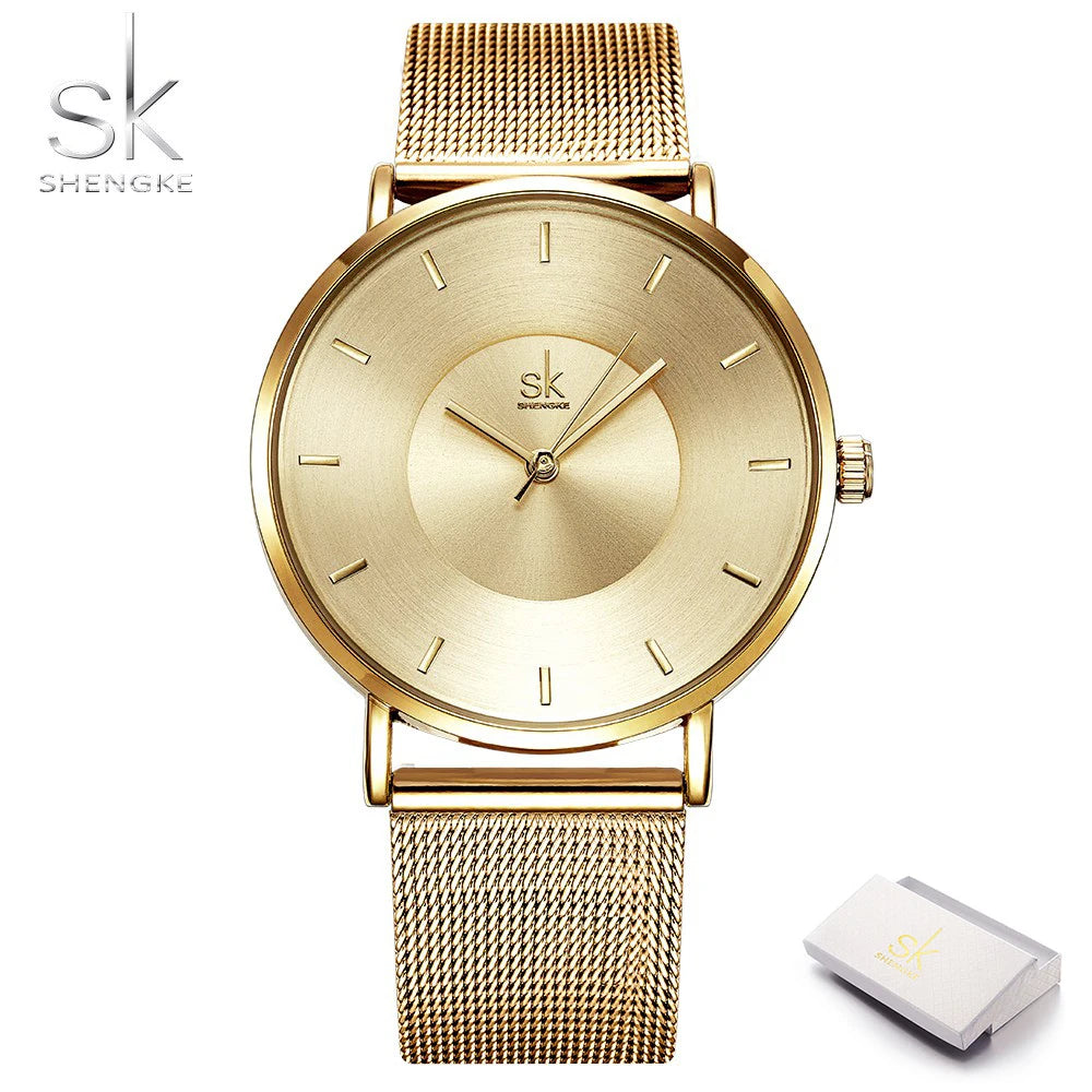 Orologio Donna Ultra Sottile Moda Quarzo Maglia Acciaio Elegante