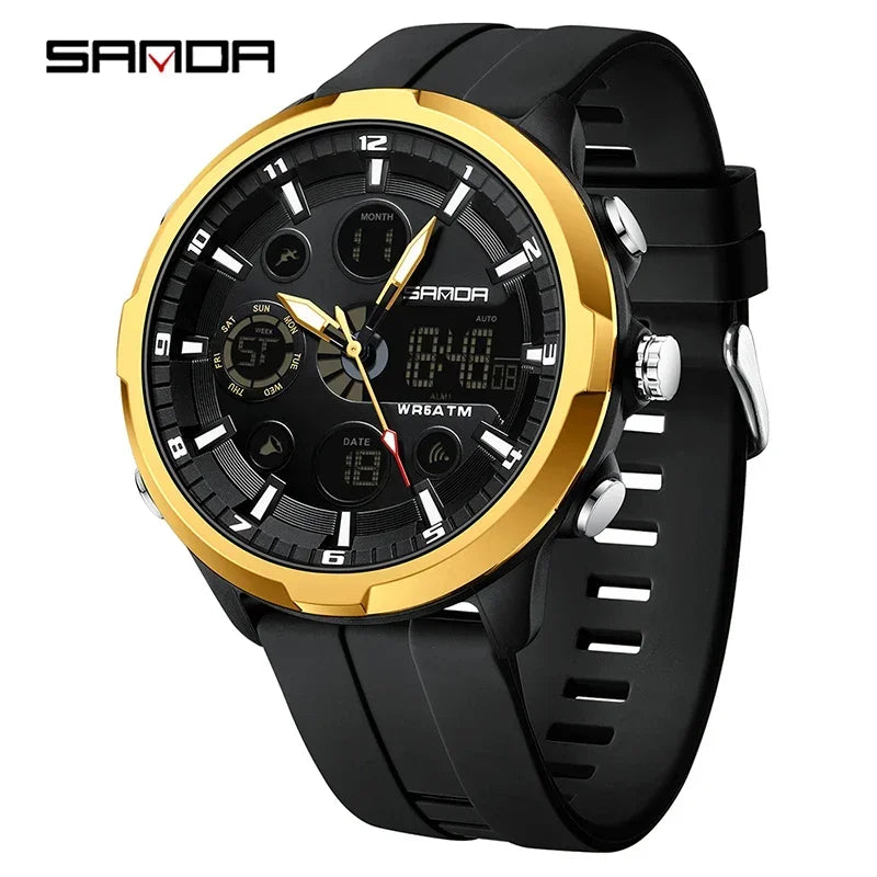 Orologio Uomo Digitale Sportivo LED Resistente All’Acqua 5ATM Silicone