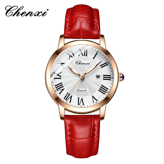 Orologio Donna Elegante al Quarzo Cinturino Similpelle Cassa Lega Moda Casual