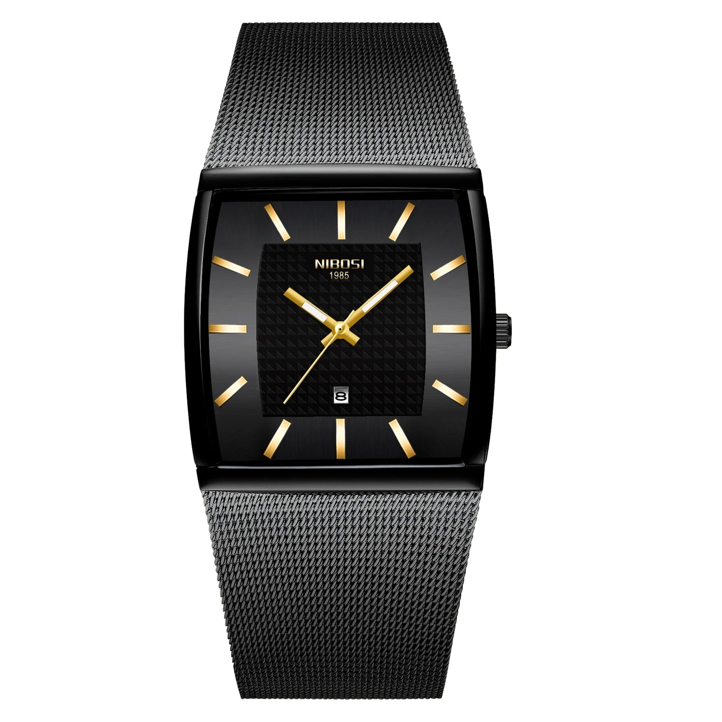 Orologio Uomo Quarzo Elegante Acciaio Con Data