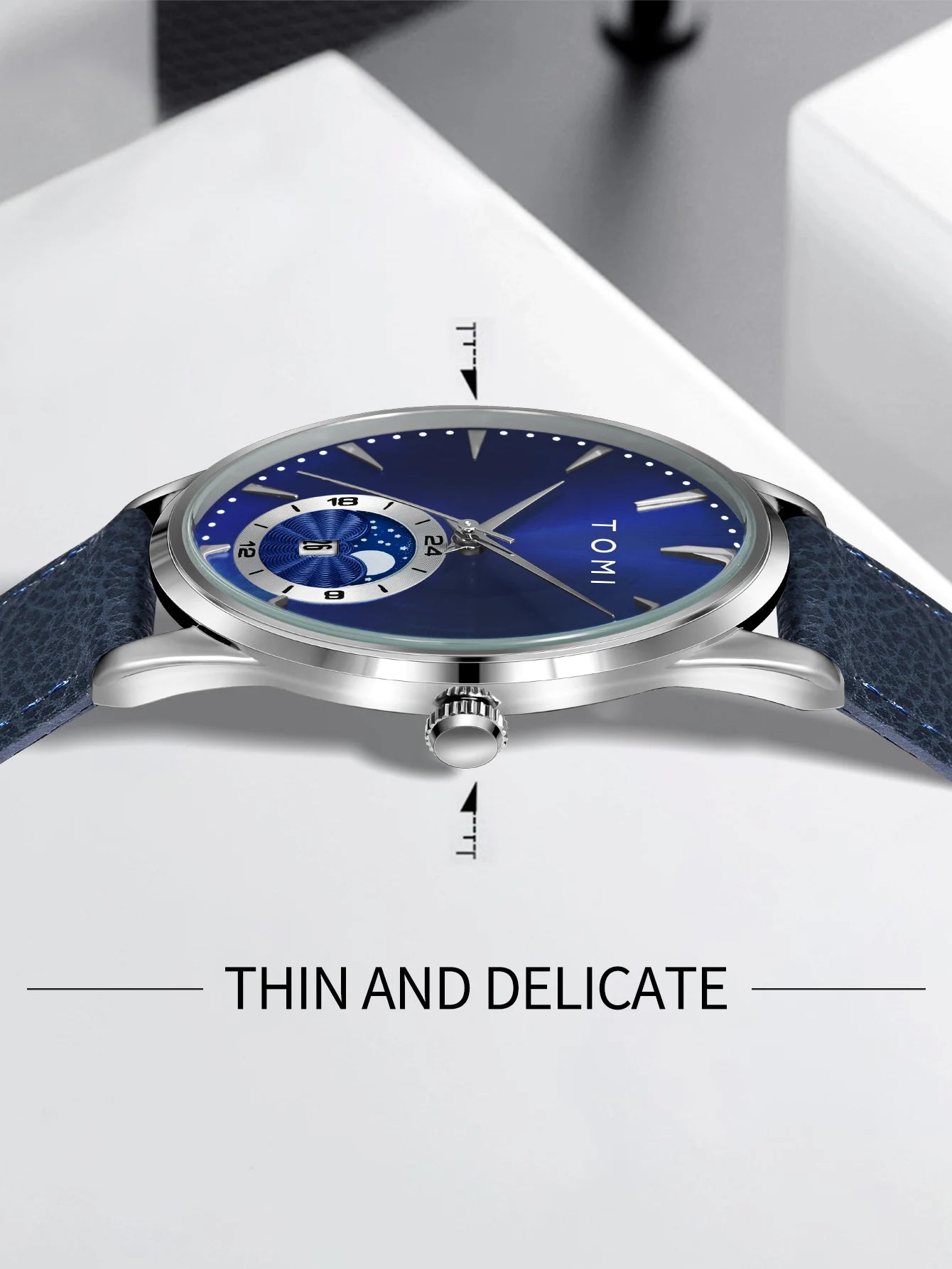Orologio Uomo Quarzo Cinturino Similpelle – Elegante e Casual Quadrante 42mm
