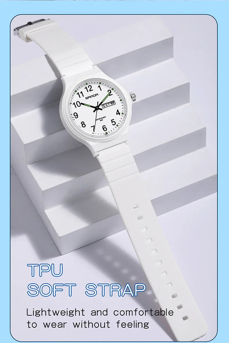 Orologio Uomo Donna Quarzo Sportivo – Silicone Resistente Quadrante 36 mm