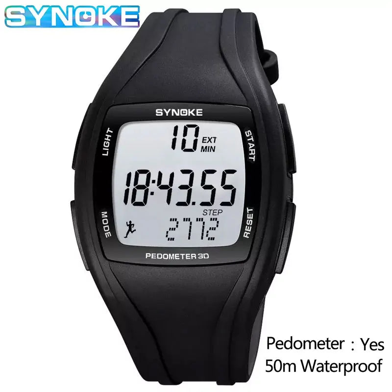 Orologio Sportivo Digitale Uomo Contapassi Timer Sveglia