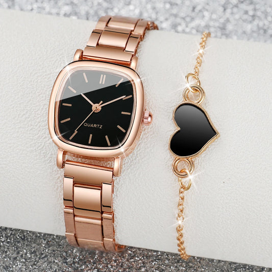 Orologio Donna al Quarzo in Acciaio con Bracciale Elegante Moda