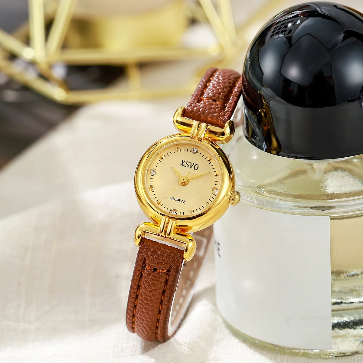 Orologio Donna Quarzo Elegante Quadrante Piccolo 25mm Cinturino Similpelle
