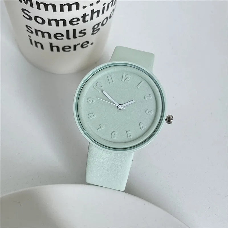 Orologio Donna Quarzo Moda Casual Quadrante Grande 40mm Cinturino Similpelle