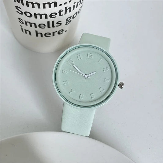 Orologio Donna Quarzo Moda Casual Quadrante Grande 40mm Cinturino Similpelle