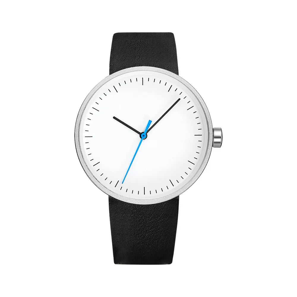 Orologio Uomo Quarzo Elegante Similpelle  Stile Minimal