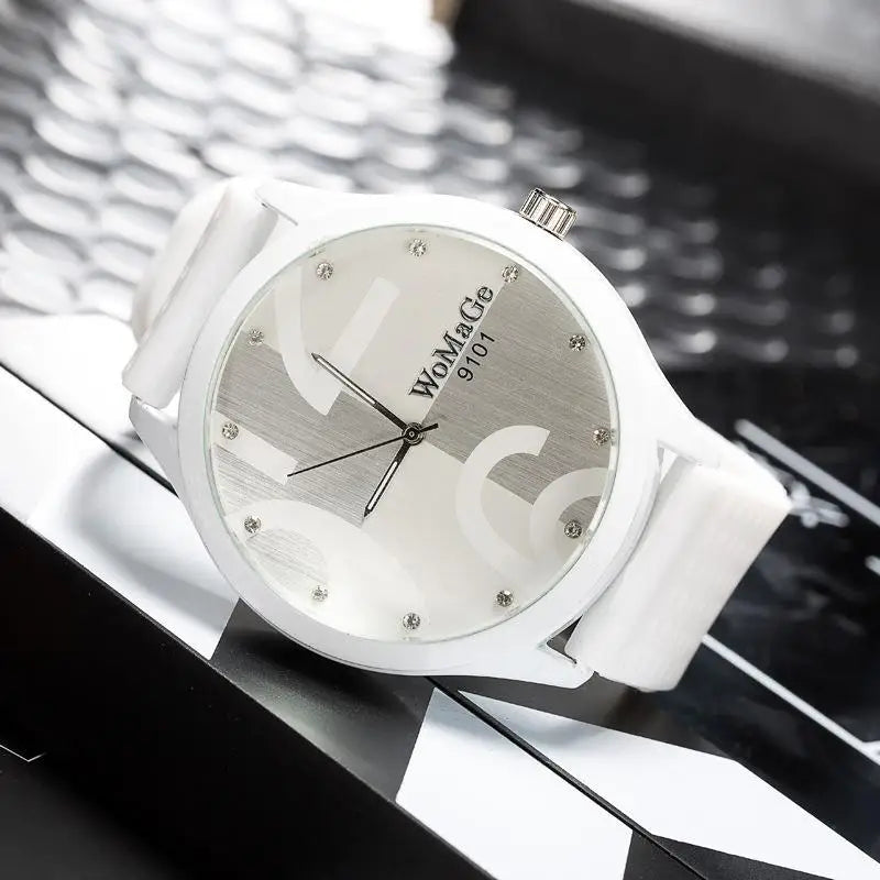 Orologio Donna al Quarzo con Cinturino PU Quadrante 55 mm