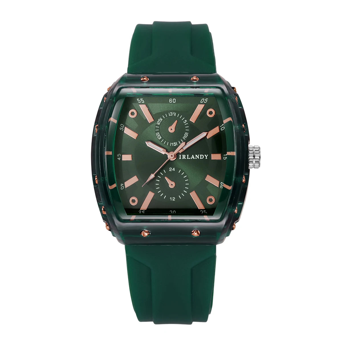 Orologio Donna Quarzo Analogico Moda Casual Elegante Cinturino Silicone Cassa Lega