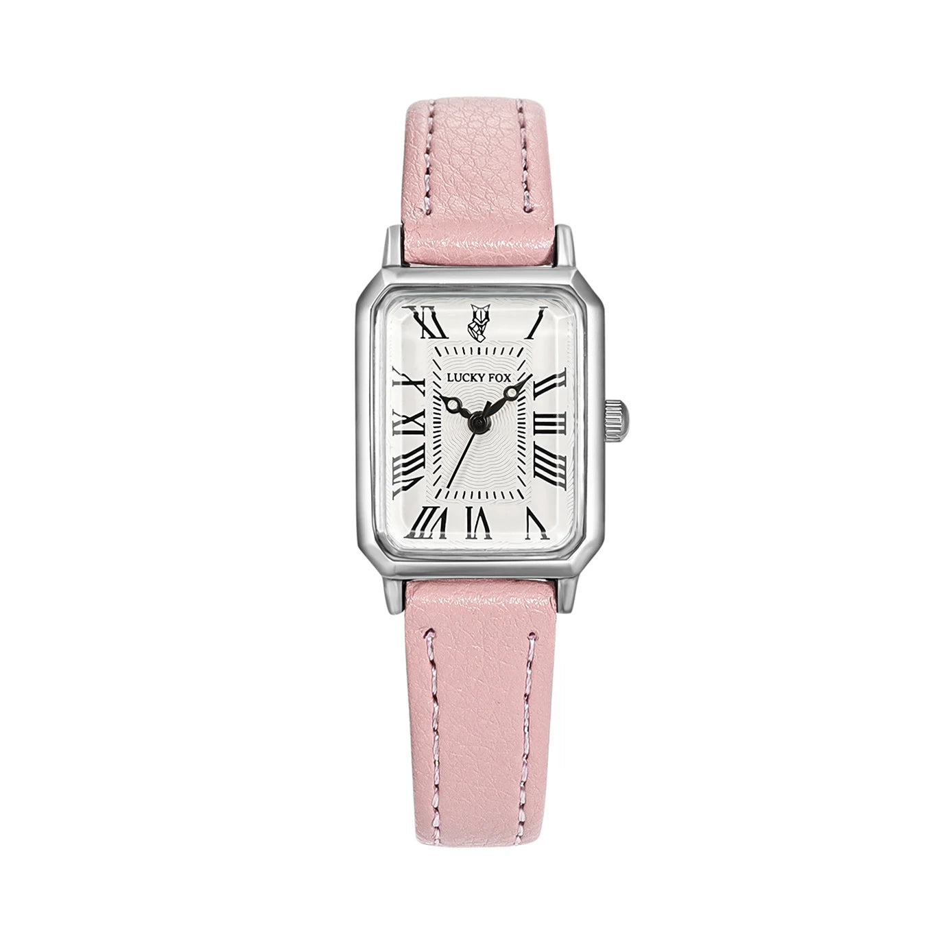 Orologio Donna Al Quarzo Rettangolare Cinturino Similpelle Alla Moda