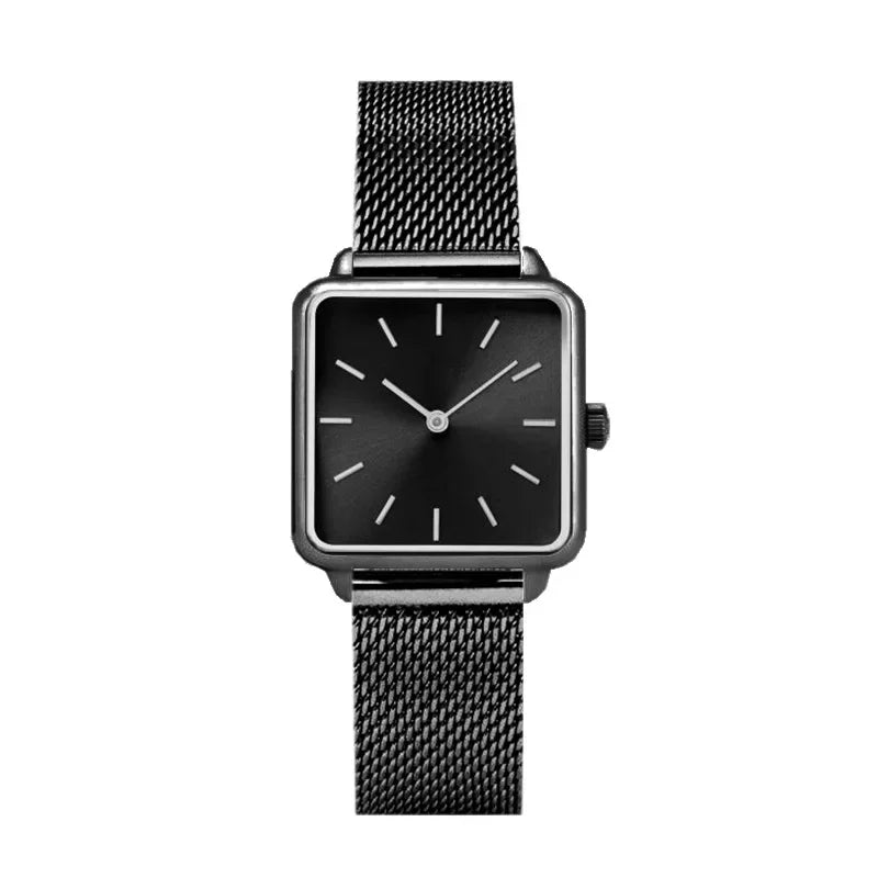Orologio Donna Moda Elegante Quarzo Semplice Cinturino e Cassa in Lega