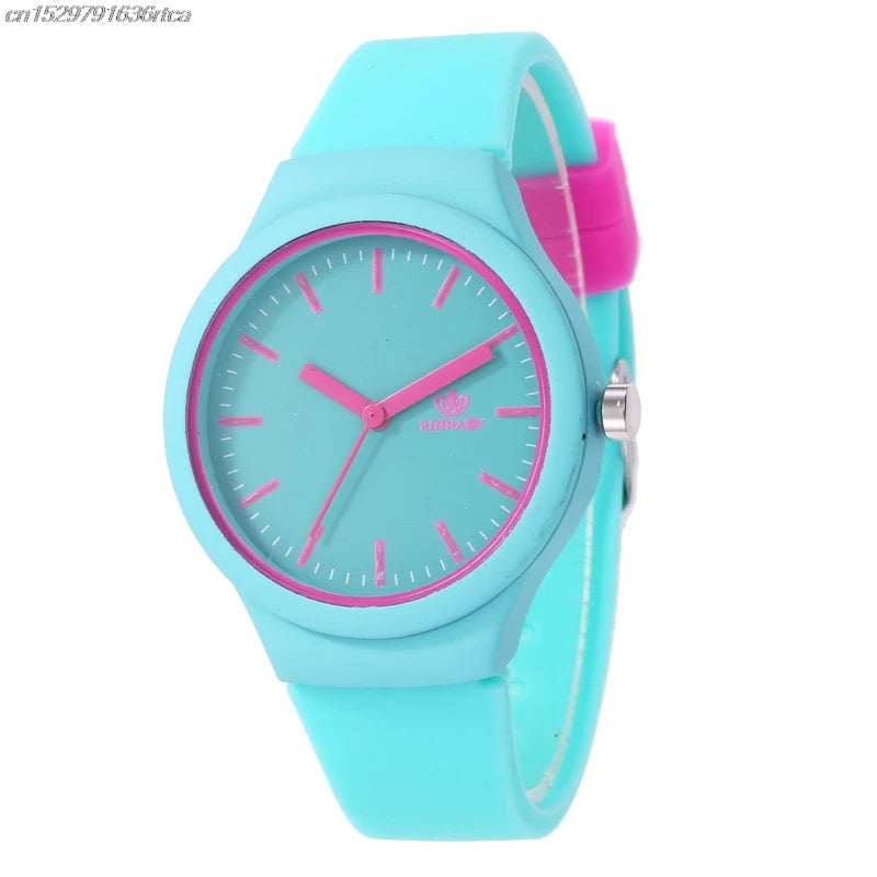 Orologio Donna Quarzo Casual Moda Cinturino Silicone
