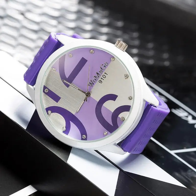 Orologio Donna al Quarzo con Cinturino PU Quadrante 55 mm