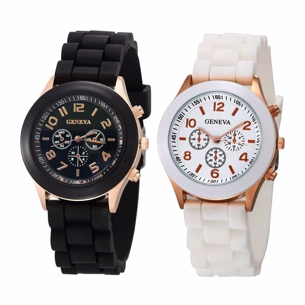 Orologio Donna Quarzo Elegante – Cinturino Silicone Cassa Lega