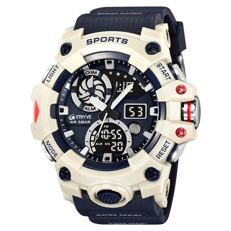 Orologio Sportivo Uomo Cronografo Digitale, Resistente all’acqua