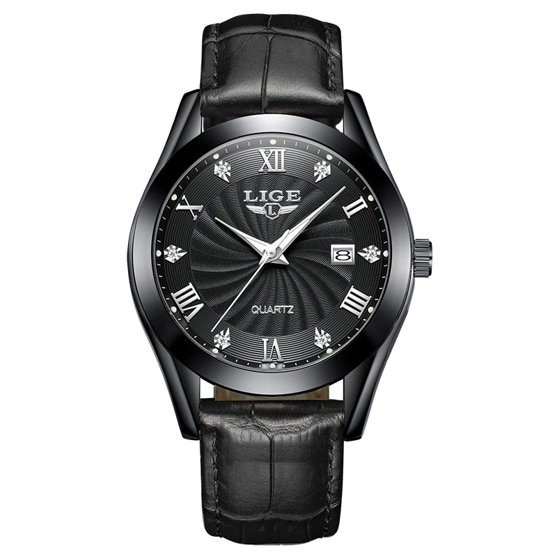 Orologio Uomo Quarzo Similpelle Data 40mm Elegante