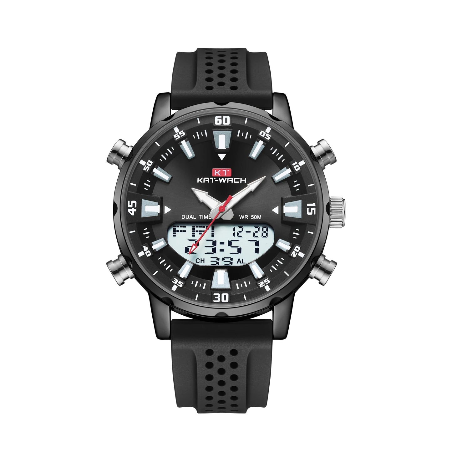 Orologio Uomo Quarzo Doppio Display Digitale