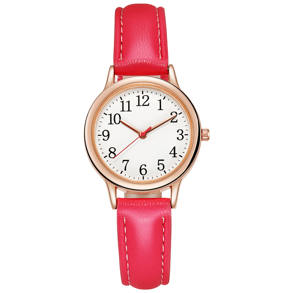 Orologio Donna Quarzo Elegante Similpelle Design Semplice e alla Moda