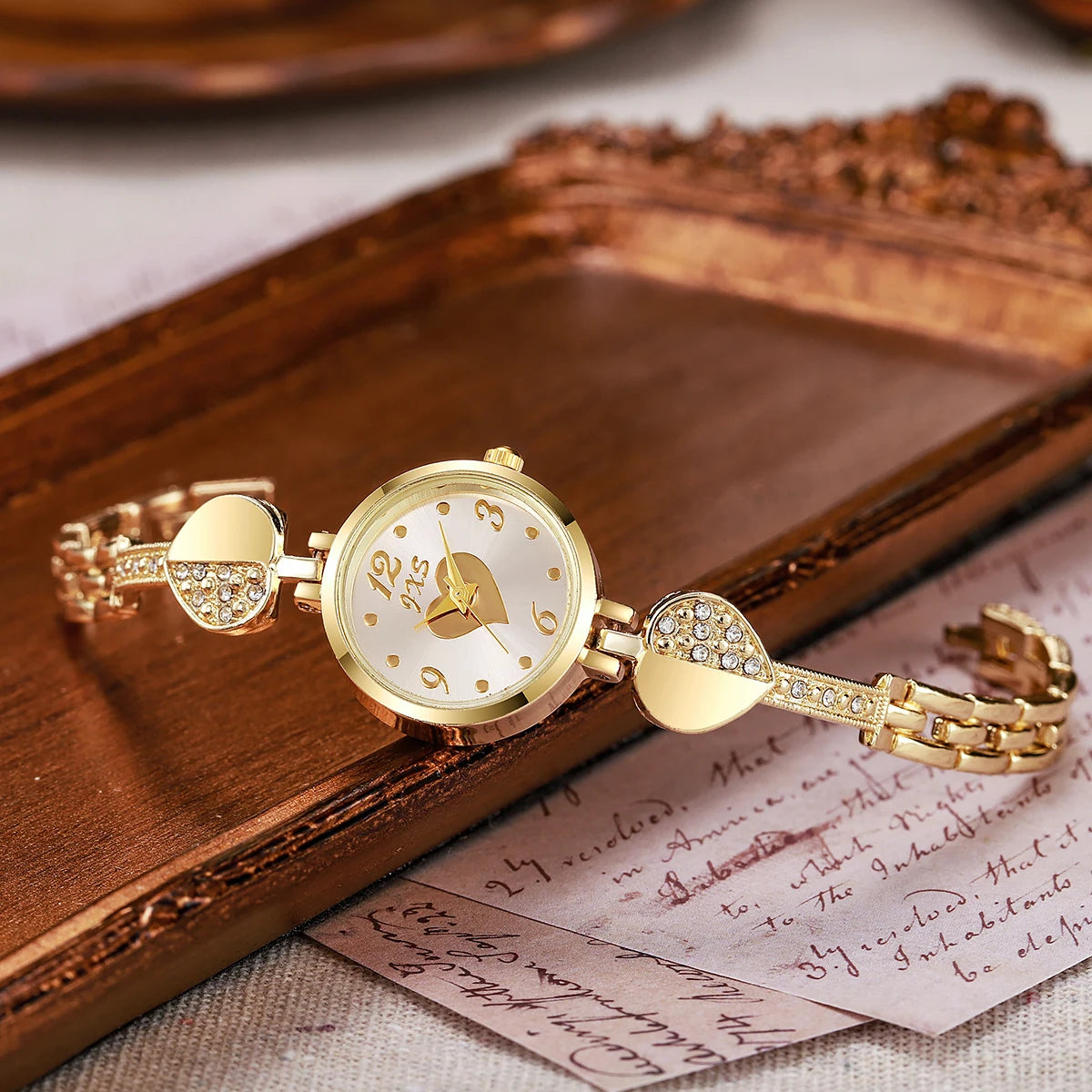 Orologio Bracciale Da Donna Al Quarzo Elegante In Lega Moda Casual Quadrante 20mm