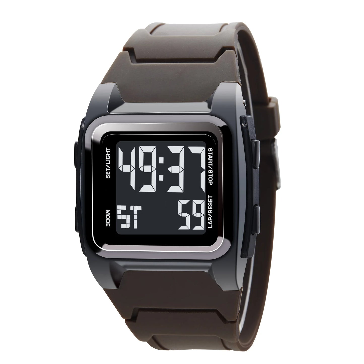 Orologio Digitale Uomo Sportivo Multifunzione Impermeabile 5ATM Cronometro Sveglia