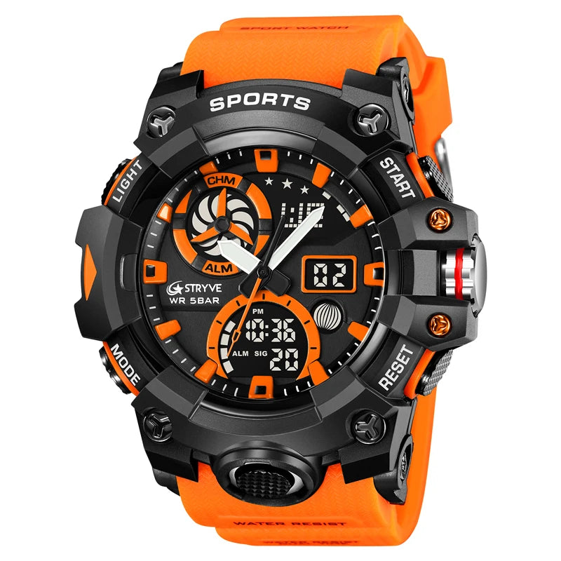 Orologio Sportivo Uomo Cronografo Digitale, Resistente all’acqua