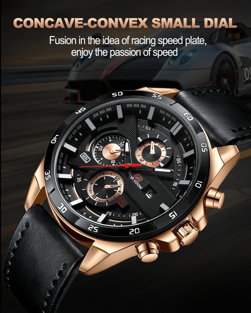 Orologio Uomo 46mm Quarzo - Cinturino SimilPelle o Acciaio, Elegante e Sportivo