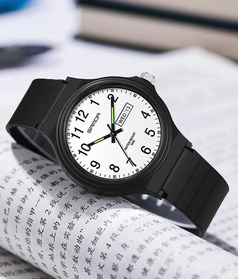 Orologio Uomo Donna Quarzo Sportivo – Silicone Resistente Quadrante 36 mm
