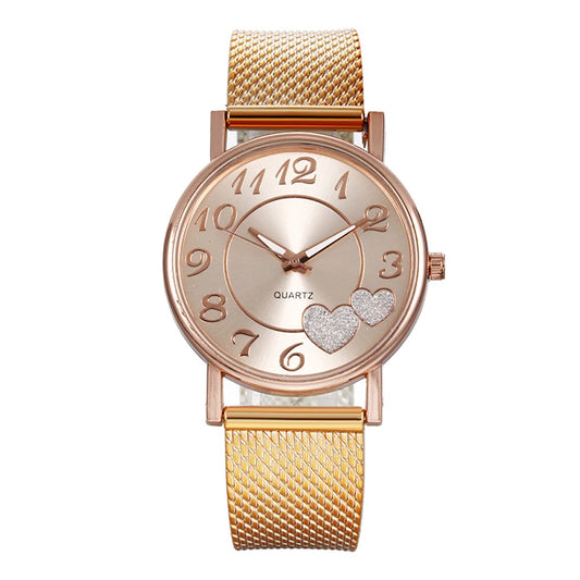 Orologio Donna Quarzo Elegante – Cinturino Silicone Moda Cassa Lega
