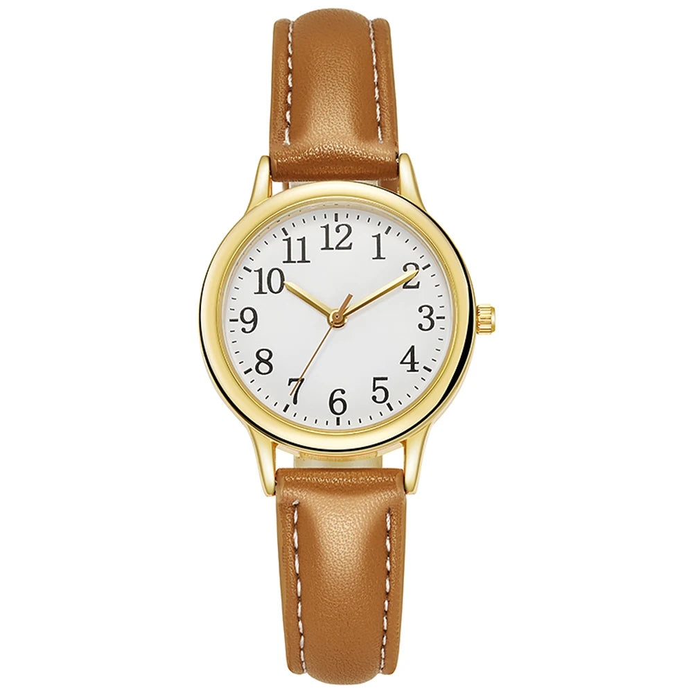 Orologio Donna Quarzo Elegante Similpelle Design Semplice e alla Moda