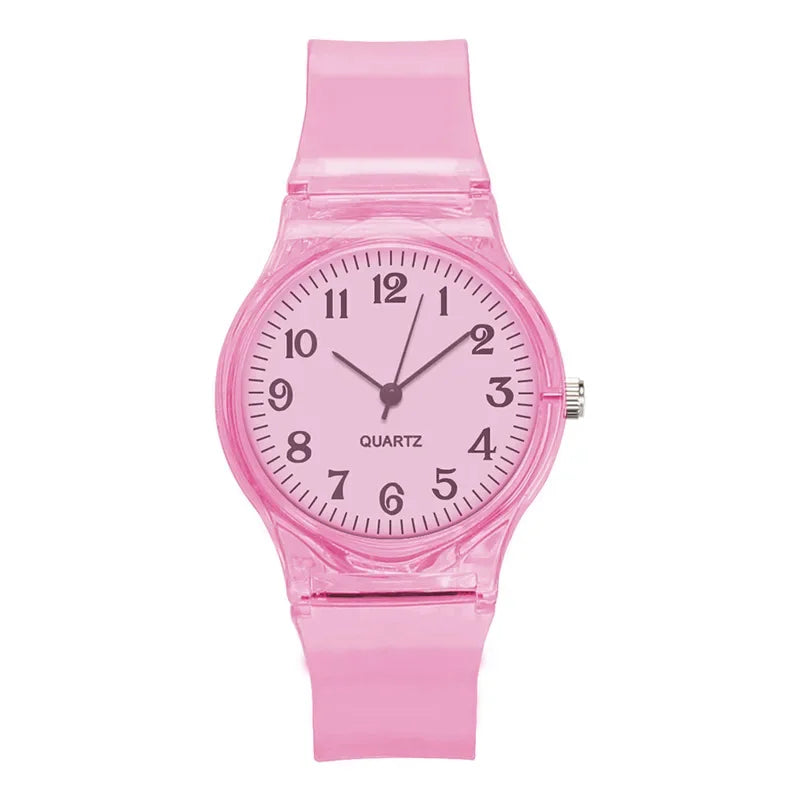 Orologio Donna Trasparente Quarzo 34mm Cinturino Plastica