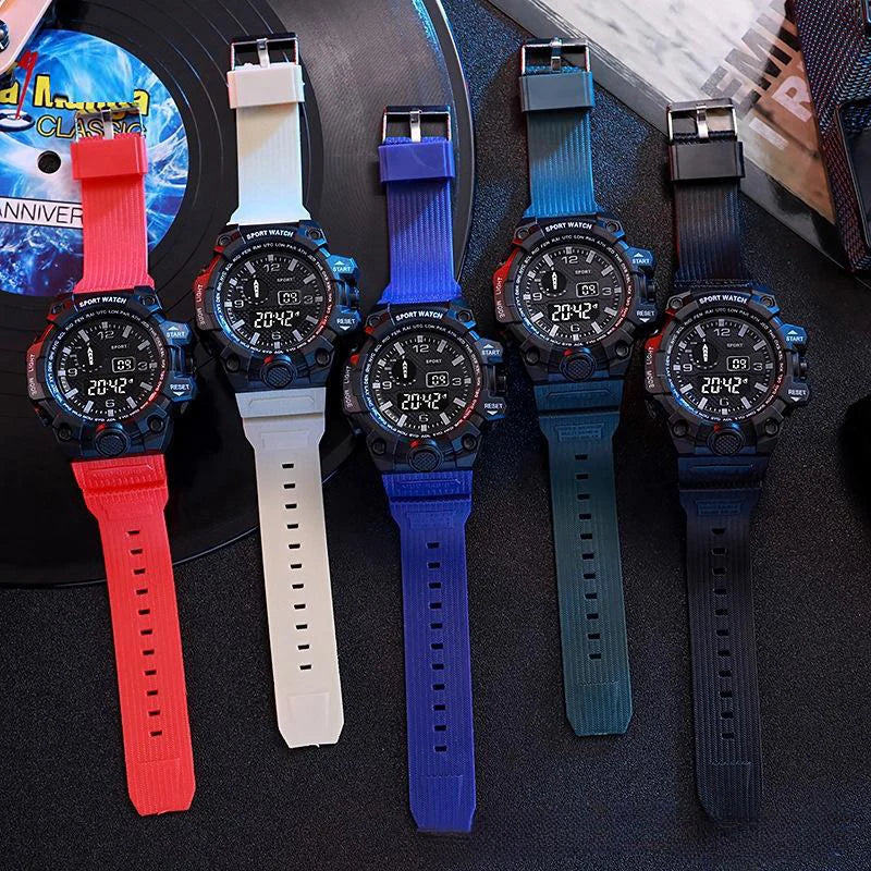 Orologio Uomo Sportivo Digitale LED Multifunzionale in Gomma