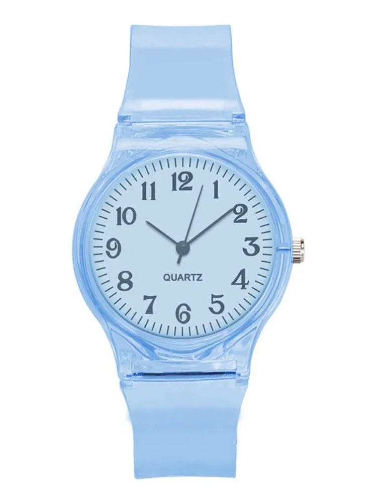 Orologio Donna Trasparente Quarzo 34mm Cinturino Plastica