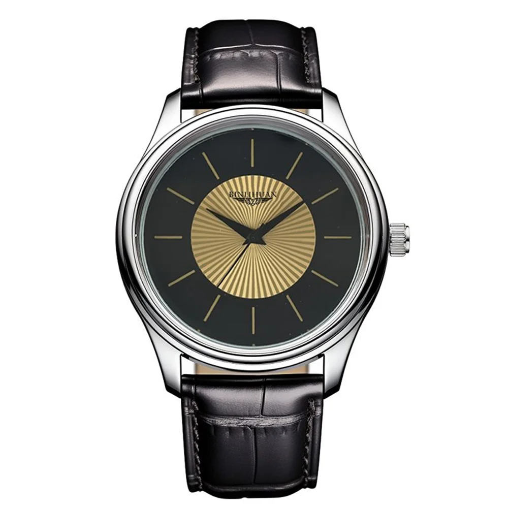 Orologio Uomo Al Quarzo Con Cinturino In Similpelle Elegante Casual Quadrante 42 Mm Classico