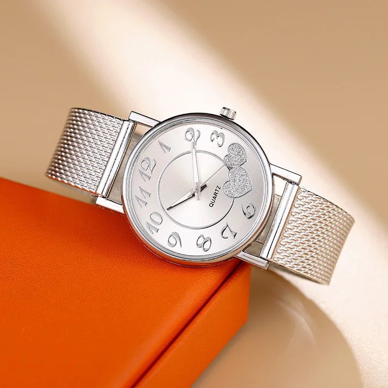 Orologio Donna Quarzo Elegante – Cinturino Silicone Moda Cassa Lega