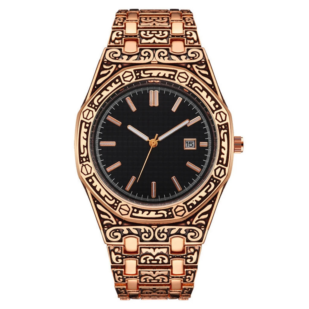 Orologio Uomo Acciaio Quarzo Design Unico